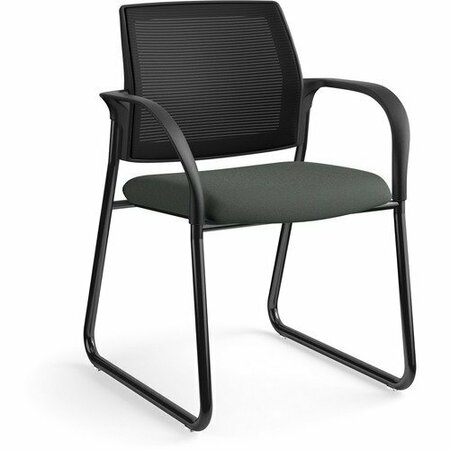 THE HON CO Guest Chair, Sled Base, 25inx21-3/4inx33-1/2in, Iron Ore HONIB108IMCU19